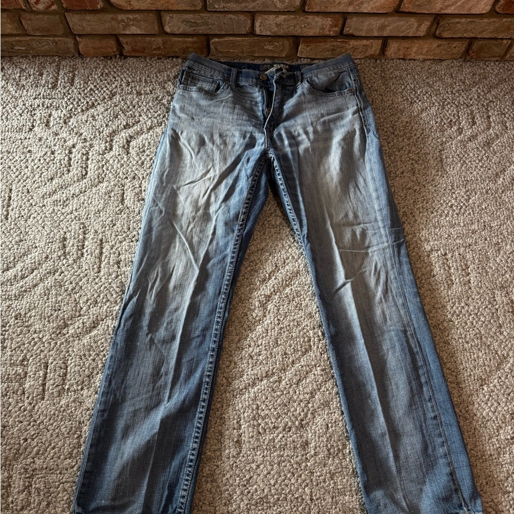 Buckle Men's Straight Blue Jeans